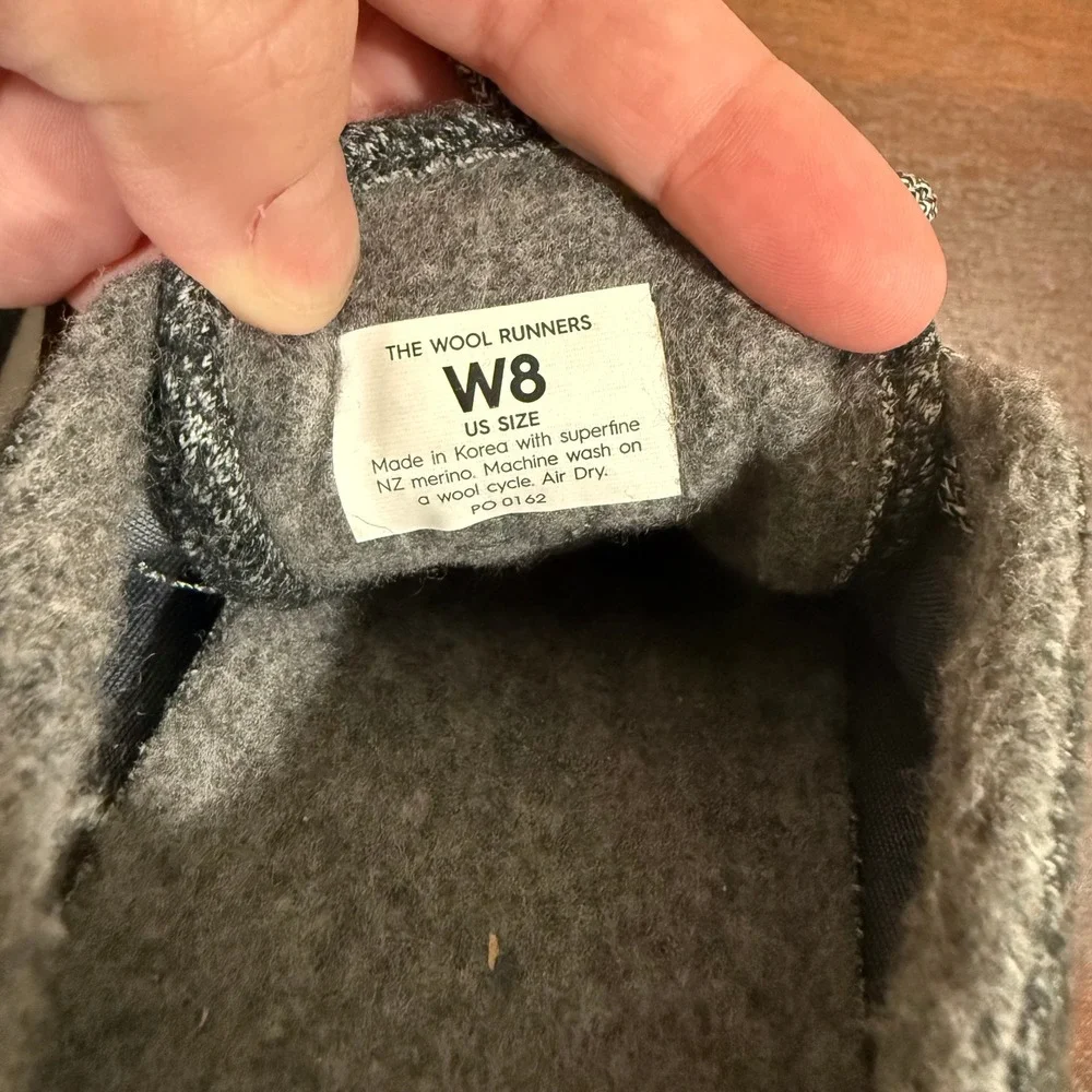 Allbirds Wool Runners‎ Women's Charcoal Grey Sneakers Size 8